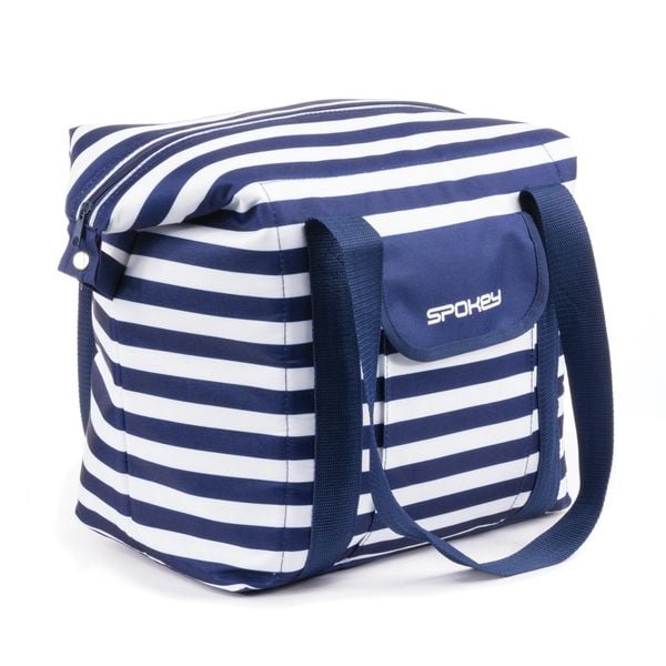 Torba turystyczna termiczna Spokey San Remo. Białe torby na ramię Spokey, bez wzorów, z materiału, biznesowe, na ramię, duże, bez dodatków. Za 57.99 zł.