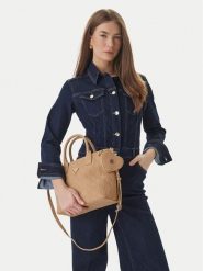 Guess Torebka J6GZ37 WR200 Beżowy. Brązowe torebki klasyczne Guess, z aplikacjami, ze skóry, bez dodatków. Za 269.99 zł.