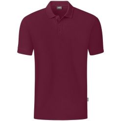 Polo Jako Organic. Czerwone koszulki polo JAKO, l, bez wzorów, z bawełny, bez kołnierzyka, bez ramiączek. Za 185.00 zł.