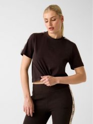 Guess T-Shirt 144851 Brązowy Classic Fit. Brązowe t-shirty Guess, l, z aplikacjami, bez kołnierzyka, bez ramiączek. Za 179.99 zł.