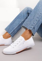 Białe Tenisówki Salodella. Białe trampki Renee, bez wzorów, bez zapięcia. Za 119.99 zł.