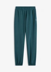 Spodnie sportowe z domieszką modalu, bardzo miękkie. Niebieskie spodnie dresowe bonprix, bez wzorów. Za 149.99 zł.
