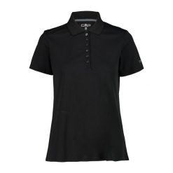 Damska koszulka polo CMP. Białe koszulki polo CMP, xs, bez wzorów, z materiału, bez kołnierzyka, bez ramiączek. Za 131.00 zł.