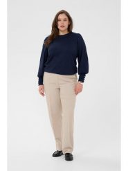 KAFFE curve Sweter w kolorze granatowym rozmiar: XL. Niebieskie swetry KAFFE curve, xl, bez wzorów, bez ramiączek. Za 152.99 zł.