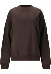 Bluza damska Athlecia Cabell. Brązowe bluzy Athlecia, bez wzorów, z bawełny, bez kaptura. Za 198.00 zł.