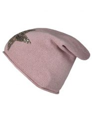 Zwillingsherz Czapka beanie w kolorze jasnoróżowym rozmiar: onesize. Różowe czapki Zwillingsherz, bez wzorów, z kaszmiru. Za 78.84 zł.