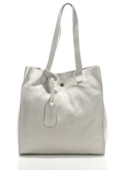 ORE10 Skórzana torebka "Aram" w kolorze białym - 34 x 28 x 12 cm rozmiar: onesize. Białe torby na ramię ORE10, bez wzorów, z materiału, na ramię, bez dodatków. Za 217.99 zł.