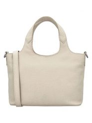 Charm Skórzana torebka w kolorze kremowym - 27 x 18 x 9 cm rozmiar: onesize. Brązowe torby na ramię Charm, bez wzorów, z materiału, przez ramię, bez dodatków. Za 217.99 zł.