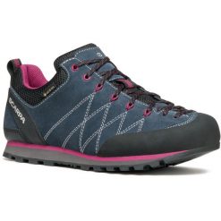 Buty podejściowe damskie Scarpa Crux GTX. Niebieskie trekkingi Scarpa, z gore-texu, trekkingowe. Za 629.30 zł.