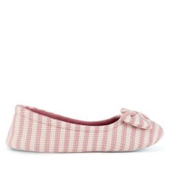 Kapcie Home & Relax. Czerwone obuwie domowe Home & Relax, bez wzorów, bez zapięcia. Za 49.99 zł.