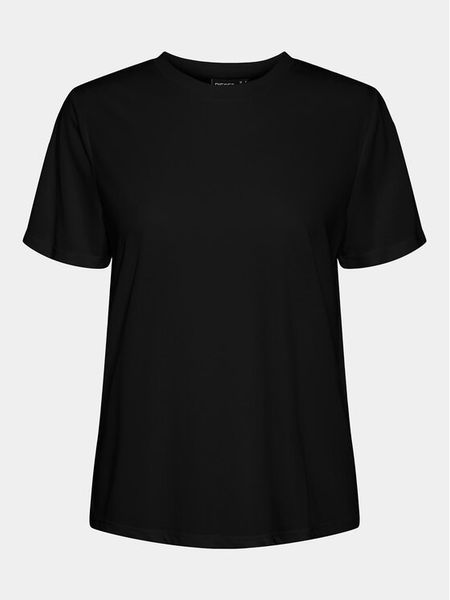 Pieces T-Shirt Anora 17148789 Czarny Regular Fit. Czarne t-shirty Pieces, m, bez wzorów, z syntetyku, bez kołnierzyka, bez ramiączek. Za 79.99 zł.