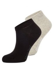 Marie Lund skarpetki do trampek w 2-paku Kobiety szary|czarny, ONE SIZE. Czarne skarpety Marie Lund, bez wzorów. Za 29.95 zł.