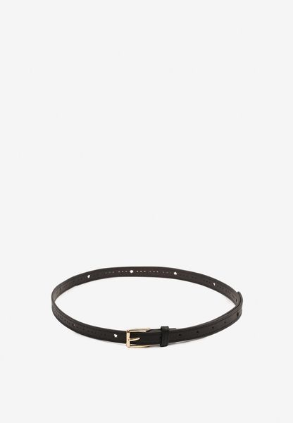 Czarny Klasyczny Pasek Vorica. Czarne paski Renee, bez wzorów, eleganckie. Za 14.99 zł.