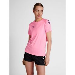 Hummel Core XK Poly T-Shirt S/S Woman. Czerwone koszulki sportowe Hummel, bez wzorów, bez ramiączek, do piłki ręcznej. Za 120.00 zł.