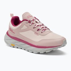 Buty turystyczne damskie Jack Wolfskin Terrashelter Low. Czerwone trekkingi Jack Wolfskin, trekkingowe. Za 299.99 zł.