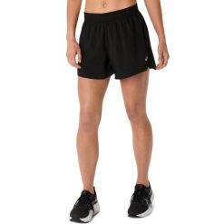 Sandały 4 cale dla kobiet Asics Core. Czarne sandały Asics, bez wzorów, z materiału, eleganckie, bez obcasa, bez zapięcia. Za 239.00 zł.