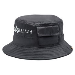 Kapelusz Alpha Industries. Czarne kapelusze Alpha Industries, bez wzorów. Za 160.99 zł.