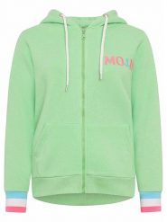Zwillingsherz Bluza "MoinZH" w kolorze różowo-zielonym rozmiar: L. Różowe bluzy Zwillingsherz, l, bez wzorów, bez kaptura. Za 215.71 zł.