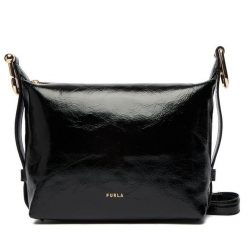 Torebka Furla. Czarne listonoszki Furla, bez wzorów, bez dodatków. Za 1,299.00 zł.