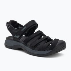 Sandały damskie Teva Tirra Sport. Czarne sandały Teva, bez wzorów, sportowe, bez obcasa, bez zapięcia. Za 349.99 zł.