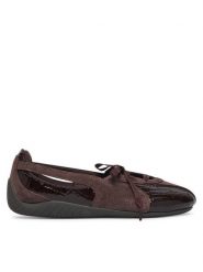 Puma Baleriny Speedcat Ballet Nova Croc 40881301 Brązowy. Brązowe baleriny Puma, bez wzorów, ze skóry, bez obcasa. Za 399.99 zł.