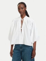 BOSS Koszula C_Bales 50564545 Biały Relaxed Fit. Białe koszule Boss, bez wzorów, z bawełny, bez kołnierzyka, bez ramiączek. Za 594.99 zł.