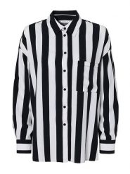 TATUUM Bluzka "Hanami" w kolorze granatowo-białym rozmiar: 44. Niebieskie bluzki Tatuum, s, bez wzorów, z wiskozy, klasyczne, bez kołnierzyka, bez ramiączek. Za 121.95 zł.