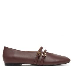 Baleriny Coccinelle. Brązowe baleriny Coccinelle, bez wzorów, bez obcasa. Za 899.99 zł.