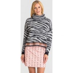SWETER Liu Jo. Czarne golfy Liu Jo, m, z aplikacjami, z materiału, bez ramiączek. Za 899.00 zł.