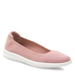 Baleriny Clara Barson. Czerwone baleriny Clara Barson, bez wzorów, bez obcasa. Za 79.99 zł.