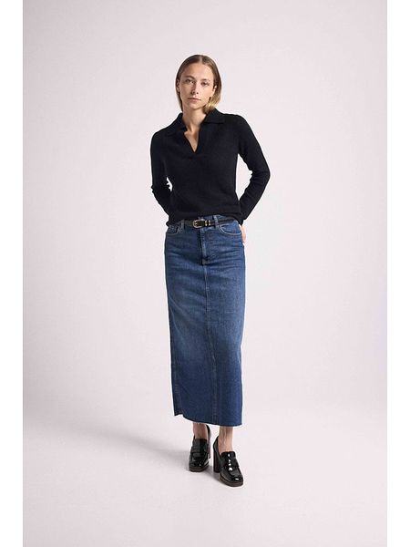 Maison Héritage Cashmere Kaszmirowy sweter w kolorze czarnym rozmiar: XL. Czarne swetry Maison Héritage Cashmere, xl, bez wzorów, z kaszmiru, bez ramiączek. Za 459.04 zł.