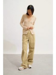 AUTHENTIC CASHMERE Kaszmirowy kardigan "Chalais" w kolorze kremowym rozmiar: XL. Brązowe kardigany AUTHENTIC CASHMERE, xl, bez wzorów, z kaszmiru. Za 369.99 zł.