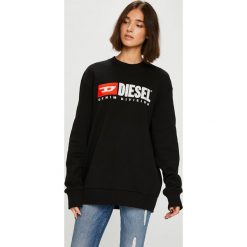 Diesel - Bluza. Czarne bluzy Diesel, m, z aplikacjami, z bawełny, bez kaptura. W wyprzedaży za 449.90 zł.