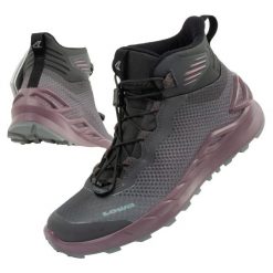Buty trekkingowe damskie Lowa Merger Mid GORE-TEX. Szare trekkingi Lowa, z gore-texu, trekkingowe. Za 399.00 zł.