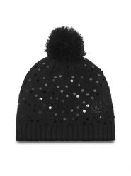 Guess Czapka V5BZ03 Z39B0 Czarny. Czarne czapki Guess, z aplikacjami, z materiału. Za 199.99 zł.