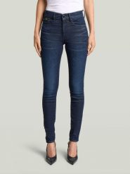 G-Star Dżinsy - Skinny fit - w kolorze granatowym rozmiar: W25/L32. Niebieskie jeansy G-Star, l, z aplikacjami, z podwyższonym stanem. Za 324.95 zł.