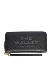 Marc Jacobs Duży Portfel Damski 2P4SMP015S02 Czarny. Czarne portfele Marc Jacobs, bez wzorów, ze skóry. Za 859.99 zł.