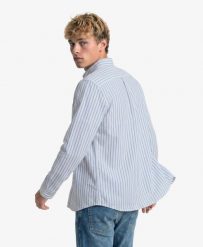 Superdry Koszula Preppy Oxford z długim rękawem z bawełny organicznej – Classic. Niebieskie koszule Superdry, uniwersalny, bez wzorów, z bawełny, klasyczne, bez kołnierzyka, bez ramiączek. Za 280.40 zł.