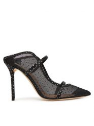 MALONE SOULIERS Klapki Maureen 100-351 Czarny. Czarne klapki MALONE SOULIERS, bez wzorów, z tworzywa sztucznego, bez obcasa. Za 1,869.00 zł.