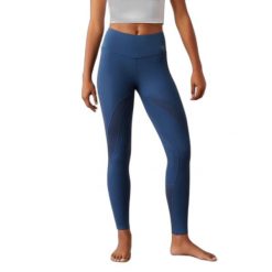 Damskie legginsy jeździeckie z pełną przyczepnością Ariat Ascent. Niebieskie legginsy Ariat, m, bez wzorów, ze skóry, do jazdy konnej. Za 547.00 zł.
