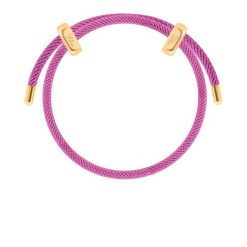 Bransoletka Liana, pozłacana w kolorze fuksjowym. Czerwone bransoletki Lilou, pozłacane. Za 139.00 zł.