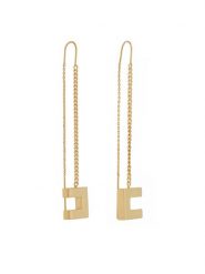 Elisabetta Franchi Kolczyki OR-16A-56E2-V170 Złoty. Żółte kolczyki Elisabetta Franchi, metalowe. Za 739.99 zł.