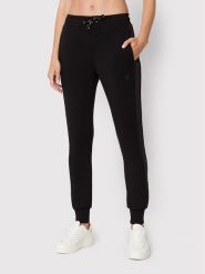 Guess Spodnie dresowe V2YB18 K7UW2 Czarny Regular Fit. Czarne spodnie dresowe Guess, xxs, z aplikacjami, z dresówki. Za 259.99 zł.