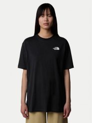 The North Face T-Shirt Simple Dome NF0A87NQ Czarny Oversize. Czarne t-shirty The North Face, m, bez wzorów, z bawełny, bez kołnierzyka, bez ramiączek. Za 109.99 zł.