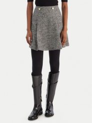 Tommy Hilfiger Spódnica mini WW0WW48787 Szary Regular Fit. Szare spódnice TOMMY HILFIGER, bez wzorów, z wełny, mini. Za 799.99 zł.