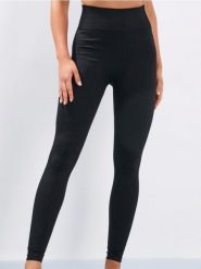 Legginsy sportowe z ozdobnymi przeszyciami - czarny. Czarne legginsy Sinsay, l, bez wzorów. Za 39.99 zł.