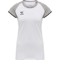Koszulka damska Hummel hmlhmlCORE volley stretch. Białe bluzki Hummel, m, bez wzorów, sportowe, bez kołnierzyka, bez ramiączek. Za 142.50 zł.