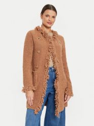Marella Kardigan Regina 2423906024 Brązowy Regular Fit. Brązowe kardigany Marella, l, bez wzorów, z syntetyku. Za 519.99 zł.