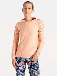 Dare 2b Bluza sportowa "Sprint City" w kolorze brzoskwiniowym rozmiar: 46. Pomarańczowe bluzy Dare 2b, bez wzorów, z materiału, bez kaptura. Za 65.23 zł.