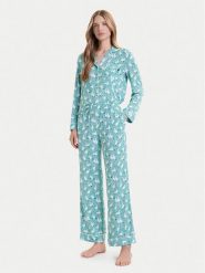 Kate Spade Piżama KSI82756 Zielony Relaxed Fit. Zielone piżamy Kate Spade, bez wzorów, bez ramiączek. Za 509.99 zł.